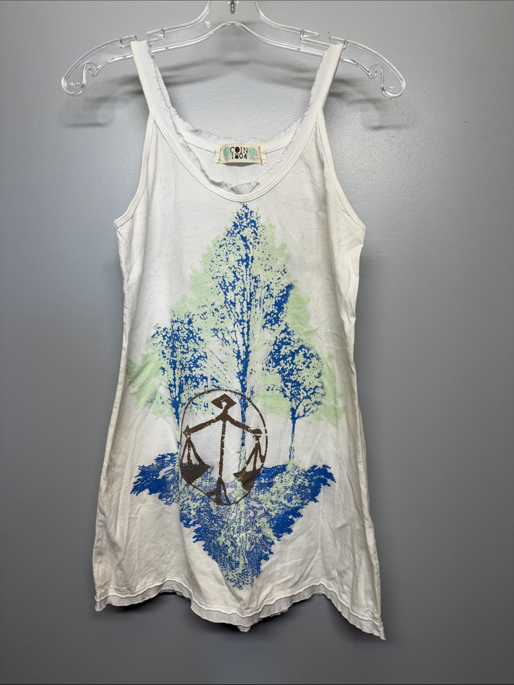 Coin 1804 Anthropologie White Nature Tank Top
